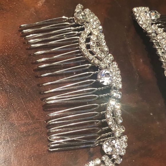 Vintage Rhinestone Swag Hair Combs main image 5